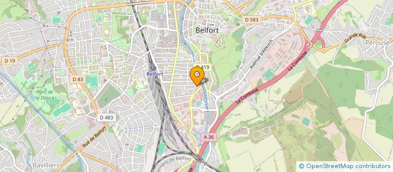 localisation de l'entreprise SCI PYMED  BELFORT