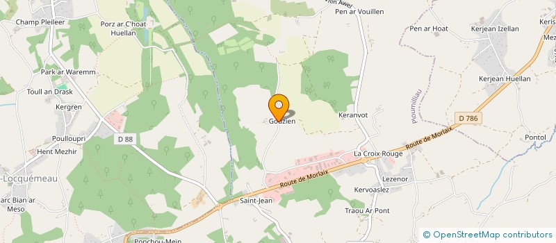 localisation de l'entreprise SCI PYMKY DE TREZAO  PLOUMILLIAU