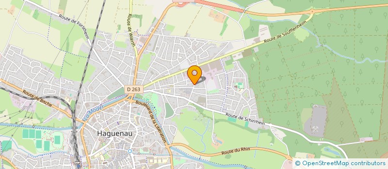 localisation de l'entreprise SCI PYMS III  HAGUENAU