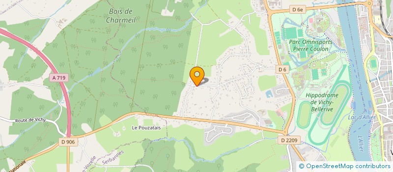 localisation de l'entreprise SCI PYPEAS  BELLERIVE-SUR-ALLIER