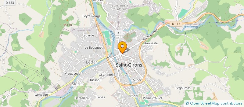 localisation de l'entreprise SCI PYR ATLA à SAINT-GIRONS