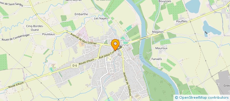 localisation de l'entreprise SCI PYRAMIDE  VERDUN-SUR-GARONNE