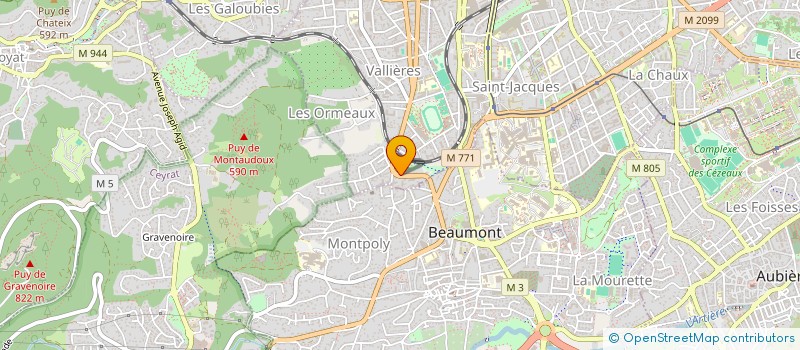 localisation de l'entreprise SCI PYRAMIDE  CLERMONT-FERRAND