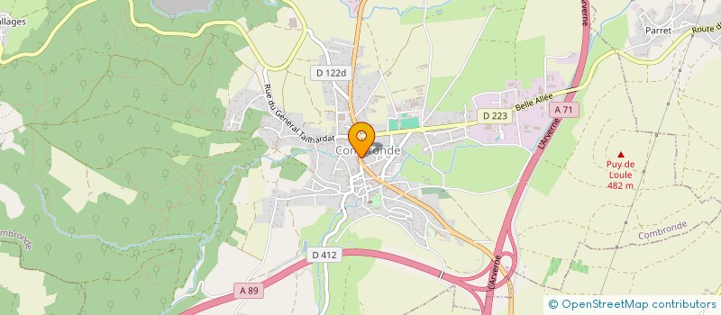 localisation de l'entreprise SCI PYRAMIDE CDMS  COMBRONDE