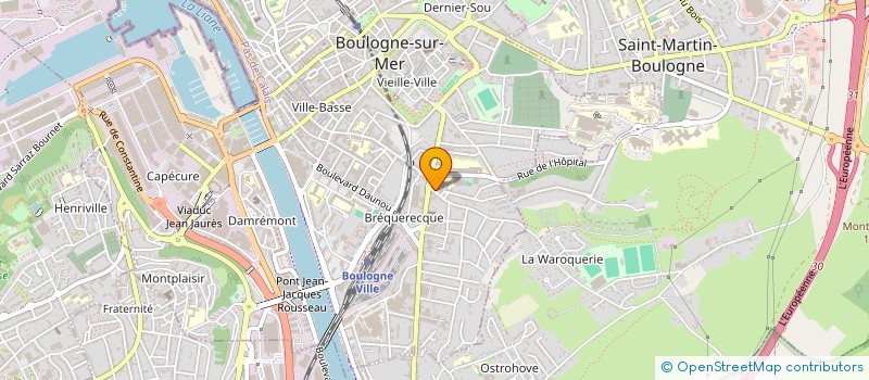 localisation de l'entreprise SCI PYRAMIDE I à BOULOGNE-SUR-MER