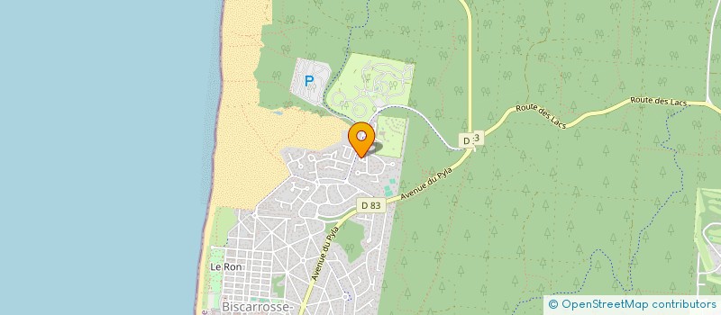 localisation de l'entreprise SCI PYRAMIDES II  BISCARROSSE