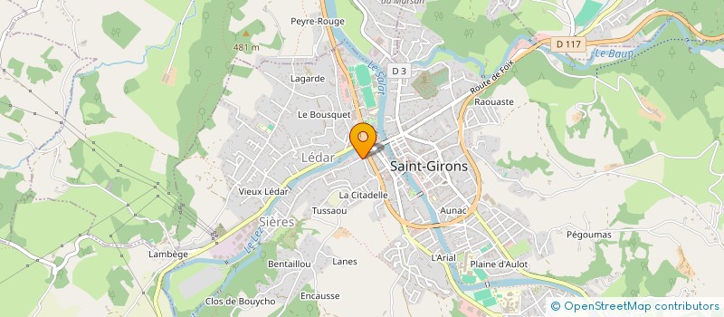 localisation de l'entreprise SCI PYRE-NORM à SAINT-GIRONS
