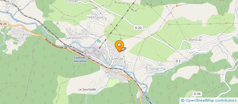 localisation de l'entreprise SCI PYRENE à LUZENAC