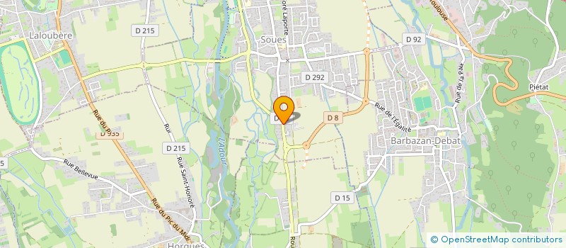 localisation de l'entreprise SCI PYRENE  SOUES