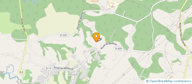 localisation de l'entreprise SCI PYRENE  HEUGAS