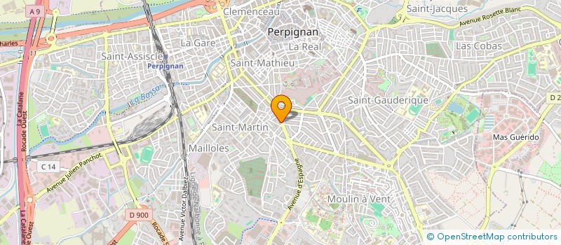 localisation de l'entreprise SCI PYRENEES 2  PERPIGNAN