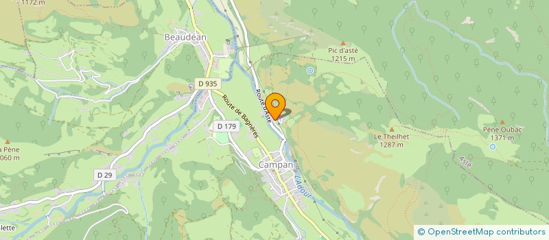 localisation de l'entreprise SCI PYRENEES  CAMPAN