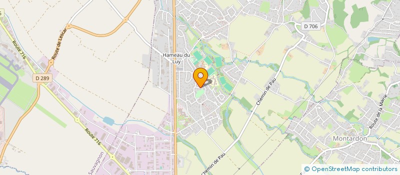 localisation de l'entreprise SCI PYRENOX  MONTARDON