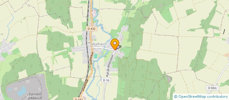 localisation de l'entreprise SCI PYRITE  WALHEIM