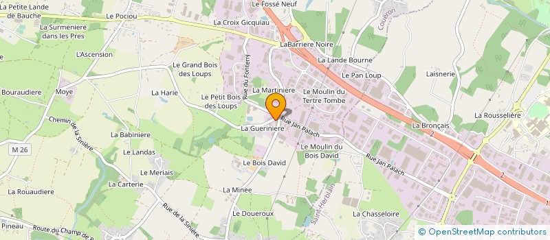 localisation de l'entreprise SCI PYROAL à COUERON