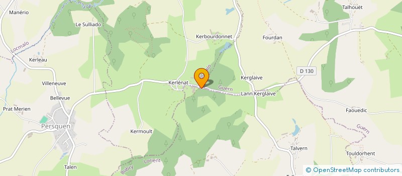 localisation de l'entreprise SCI PYROS  PLUMELIAU-BIEUZY