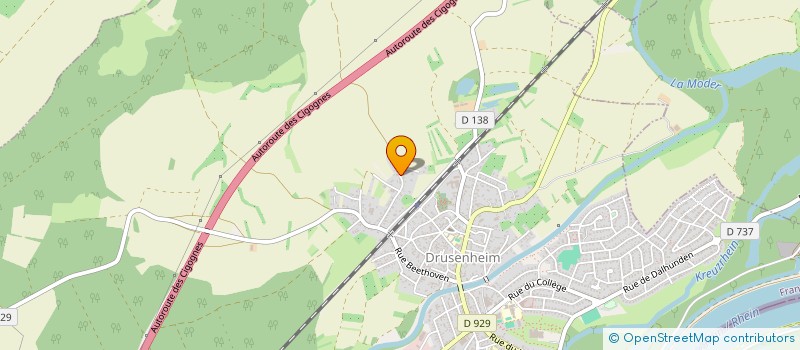 localisation de l'entreprise SCI PYRRHA  DRUSENHEIM
