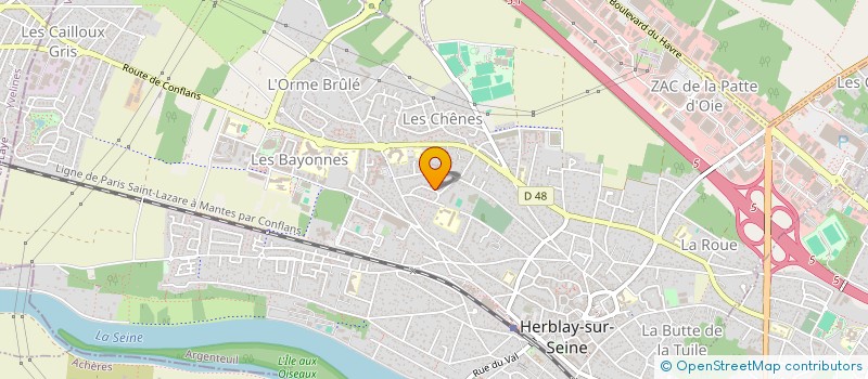 localisation de l'entreprise SCI PYRRHULA  HERBLAY-SUR-SEINE