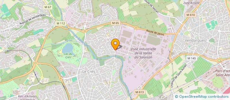 localisation de l'entreprise SCI PYTHAGORAS  LE CRES