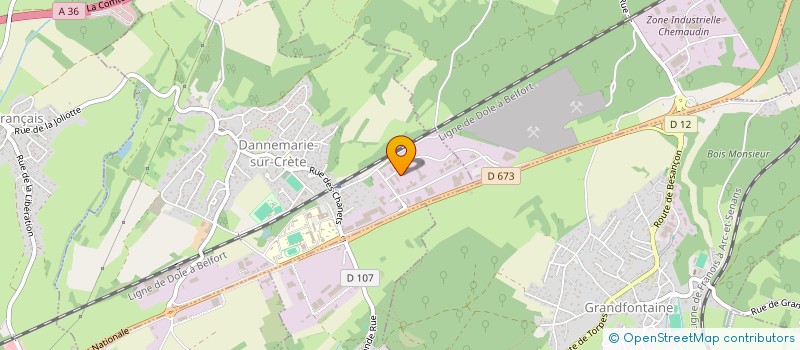 localisation de l'entreprise SCI PYTHAGORE  DANNEMARIE-SUR-CRETE