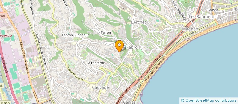 localisation de l'entreprise SCI PYTHEAS à NICE