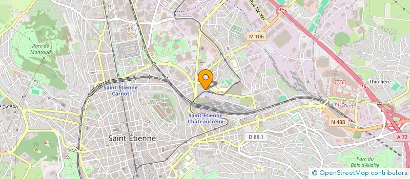 localisation de l'entreprise SCI PYTHIE  SAINT-ETIENNE