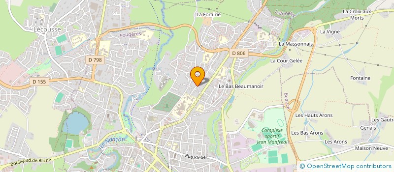 localisation de l'entreprise SCI PYV  FOUGERES