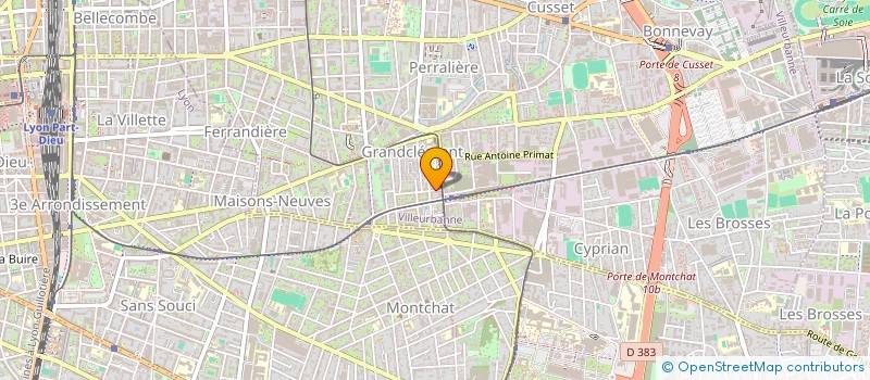 localisation de l'entreprise SCI PYV IMMO  VILLEURBANNE