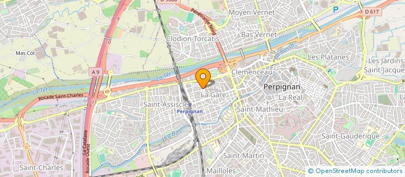 localisation de l'entreprise SCI Q.C.H.  PERPIGNAN