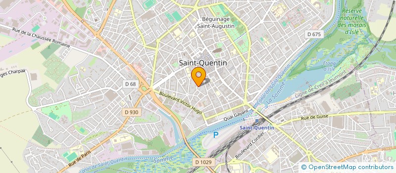localisation de l'entreprise SCI Q.M.A. à SAINT-QUENTIN