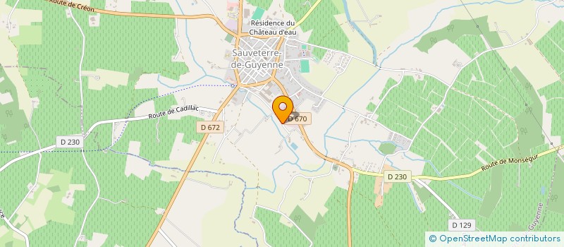 localisation de l'entreprise SCI Q&T CBX  SAUVETERRE-DE-GUYENNE