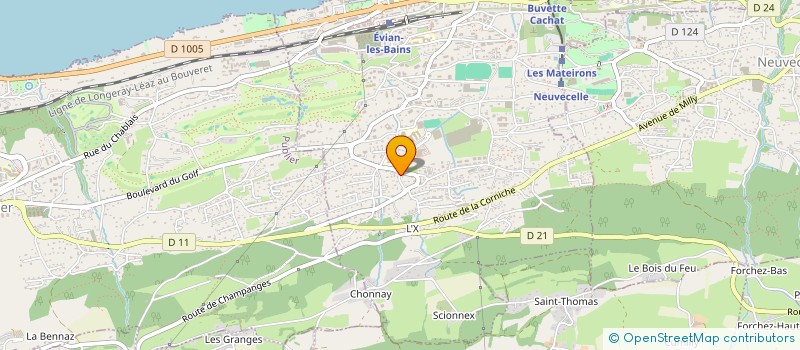 localisation de l'entreprise SCI Q8-1  EVIAN-LES-BAINS