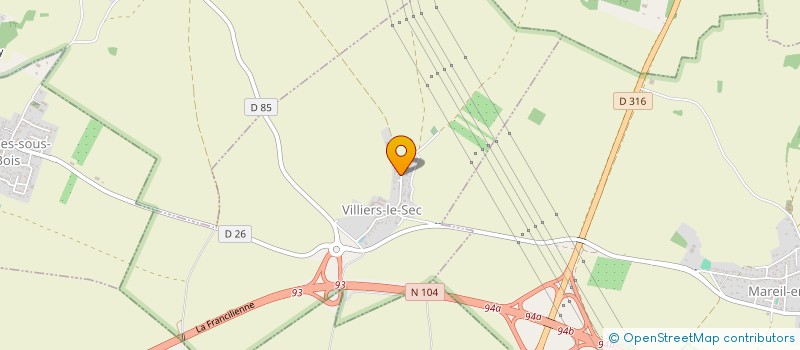 localisation de l'entreprise SCI QD IMMO  VILLIERS-LE-SEC