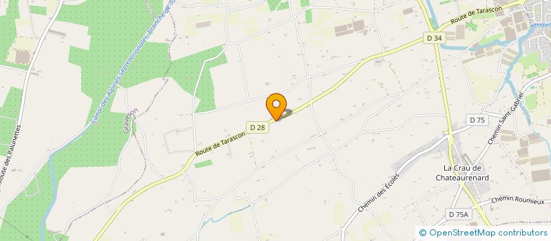 localisation de l'entreprise SCI QED à CHATEAURENARD