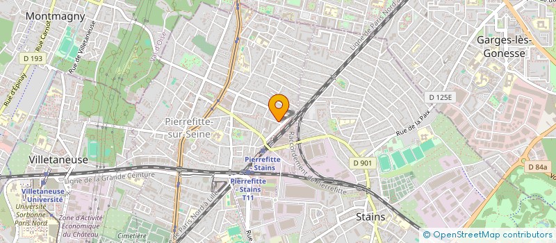 localisation de l'entreprise SCI QH  PIERREFITTE-SUR-SEINE
