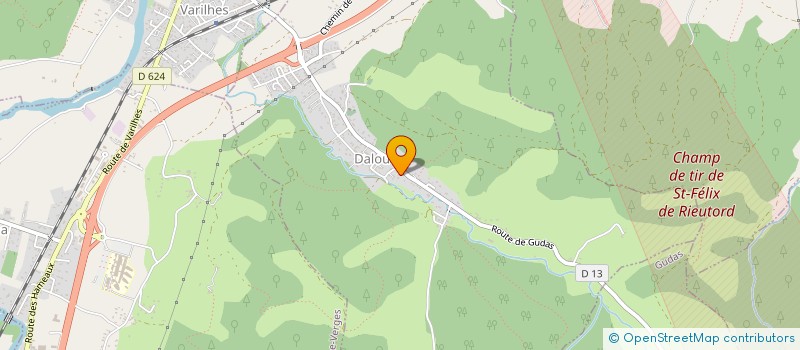 localisation de l'entreprise SCI QHM à DALOU