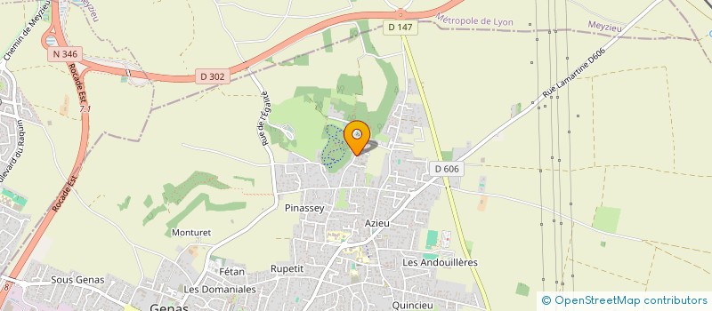 localisation de l'entreprise SCI QL à GENAS