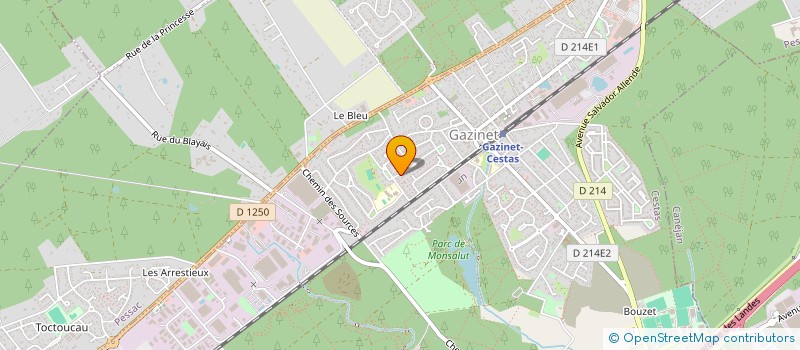 localisation de l'entreprise SCI QLF  CESTAS