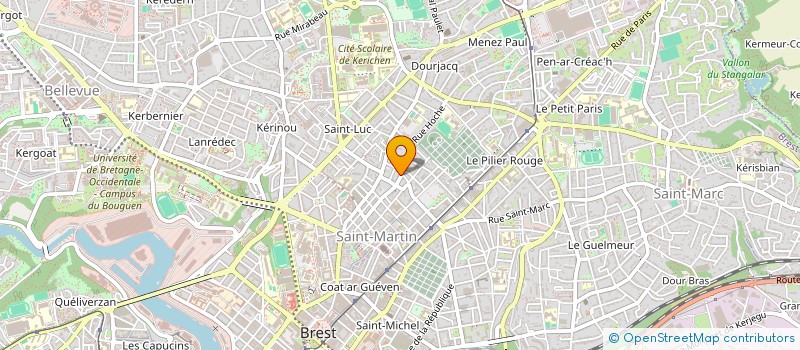 localisation de l'entreprise SCI QLF  BREST