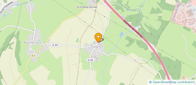 localisation de l'entreprise SCI QLF FLF  EVIGNY