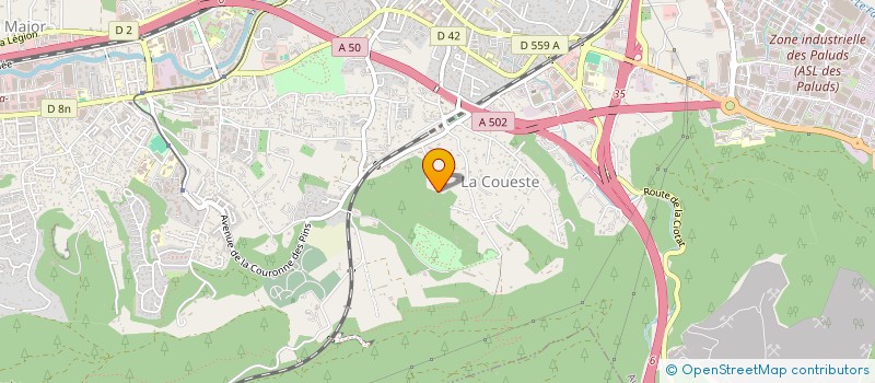 localisation de l'entreprise SCI QLM à AUBAGNE