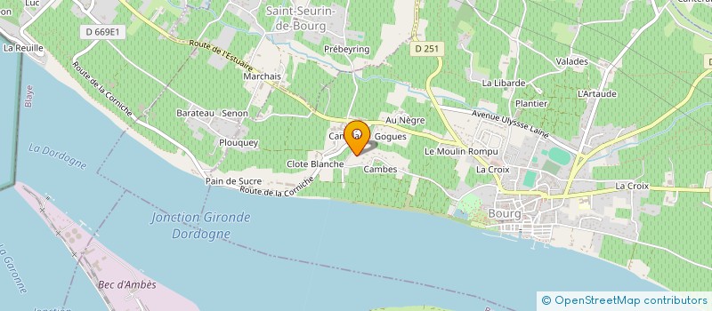 localisation de l'entreprise SCI QM BOURG à BOURG