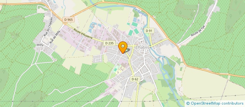 localisation de l'entreprise SCI QMG  CHABLIS