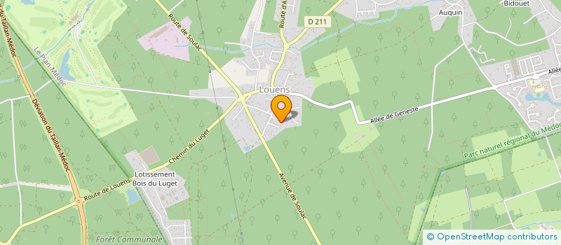 localisation de l'entreprise SCI QMS LUGET à LE PIAN-MEDOC