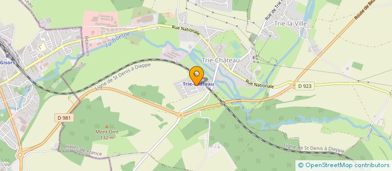 localisation de l'entreprise SCI QNET  TRIE-CHATEAU