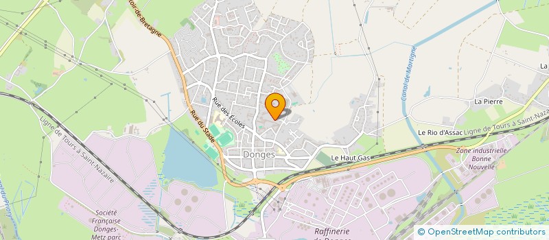 localisation de l'entreprise SCI QPAL  DONGES