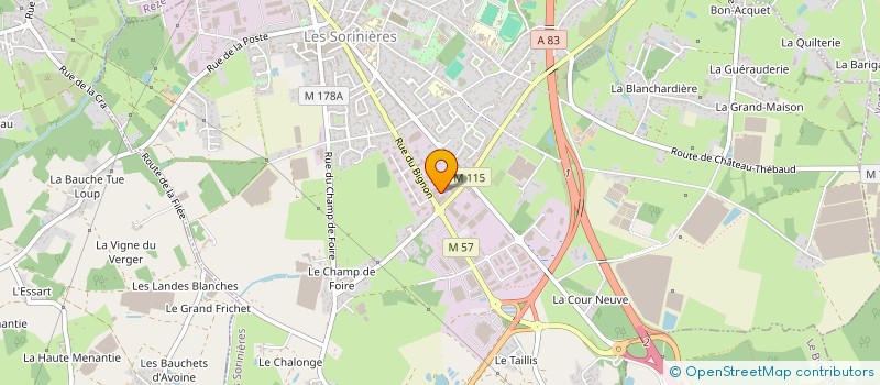 localisation de l'entreprise SCI QR  LES SORINIERES