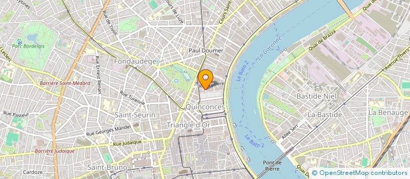 localisation de l'entreprise SCI QRBX  BORDEAUX