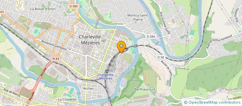 localisation de l'entreprise SCI QRJ  CHARLEVILLE-MEZIERES