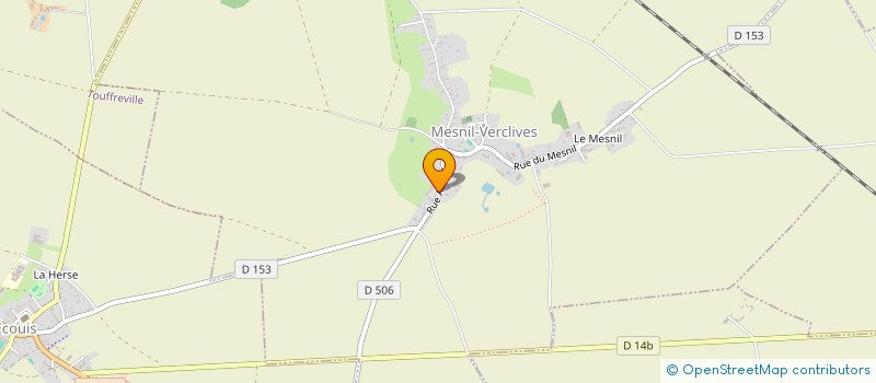 localisation de l'entreprise SCI QSAVANAH  MESNIL-VERCLIVES